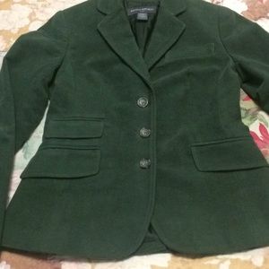 Fitted winter blazer, jacket, coat.